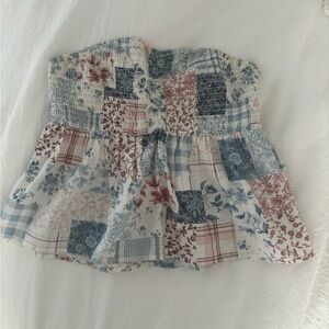 american eagle strapless top